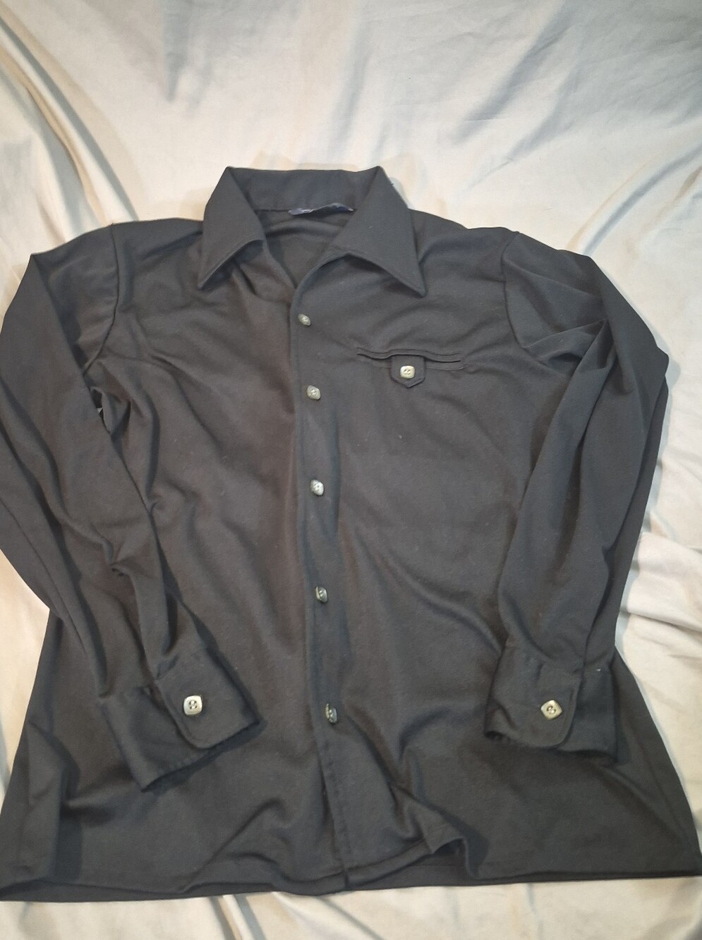 Vintage Black Medium Button Down